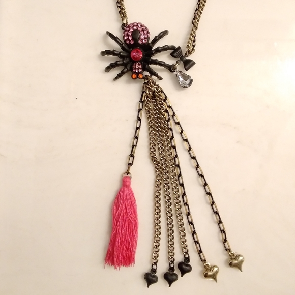 Betsey Johnson Jewelry - Betsey Johnson Spider Necklace